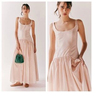Hutch The Ridge Drop Waist Maxi Dress in Blush Pink Womens Size 8 NEW